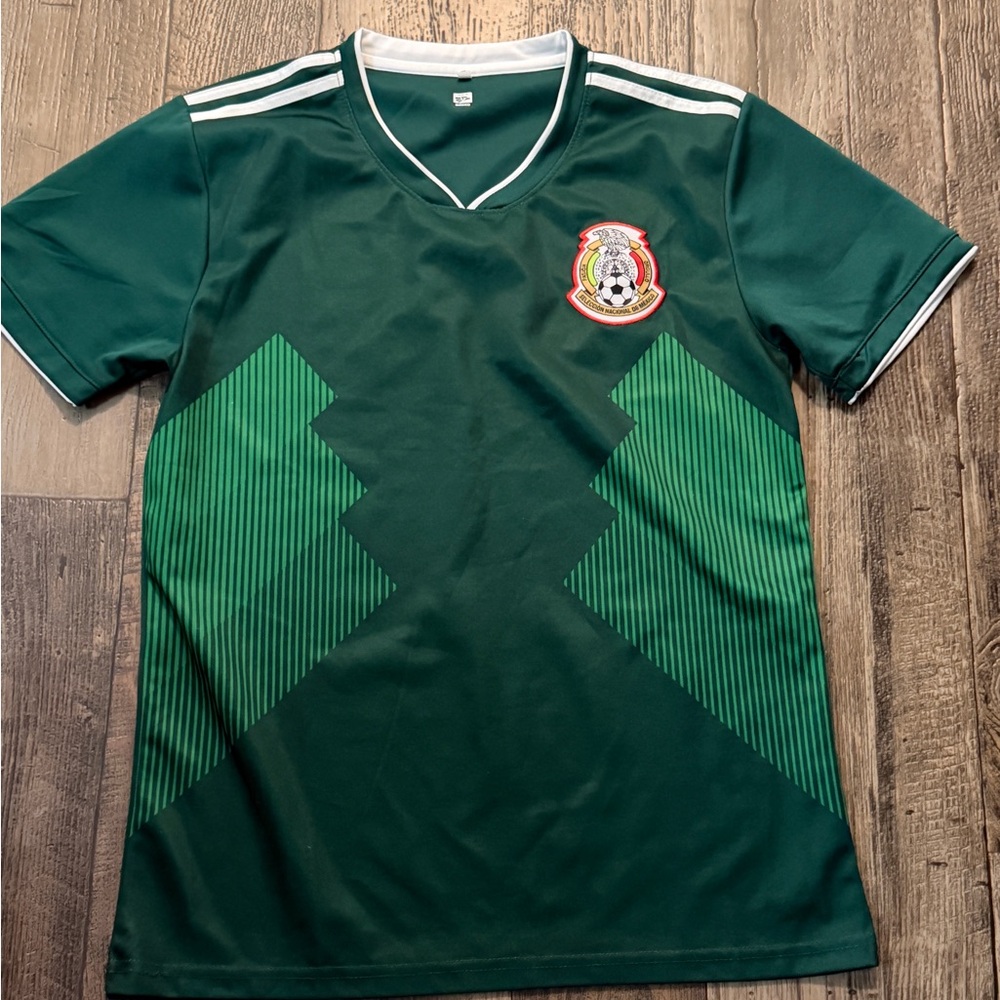 Green Soccer Jersey with Emblem
